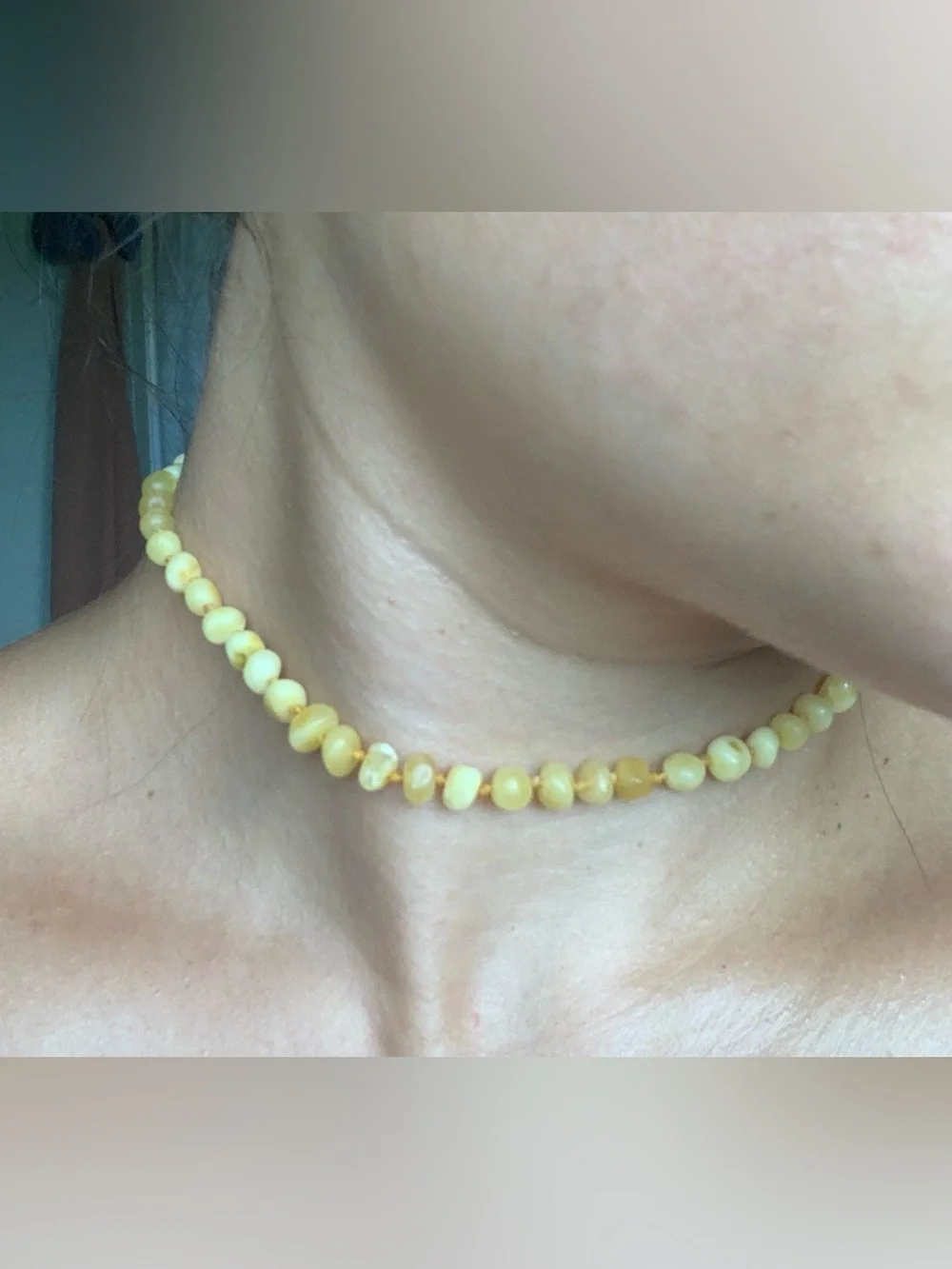 Raw Amber baby and toddler Teething necklace